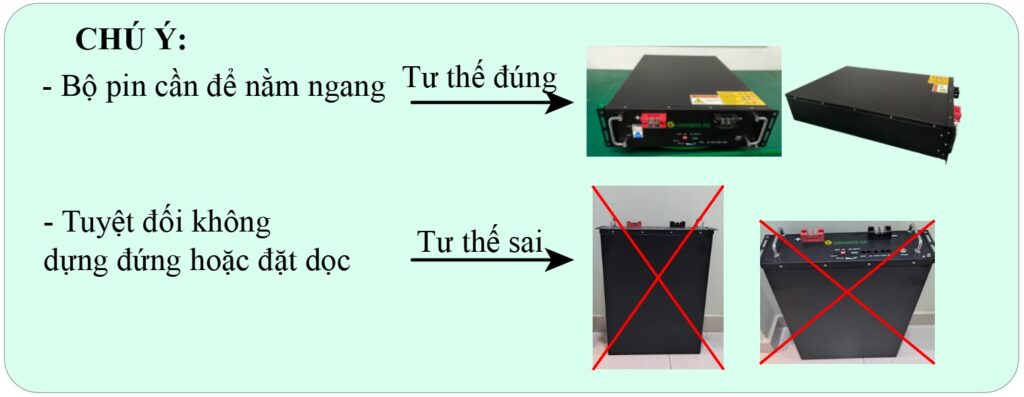 Lưu ý khi sử dụng pin lưu trữ Gigabox 5E